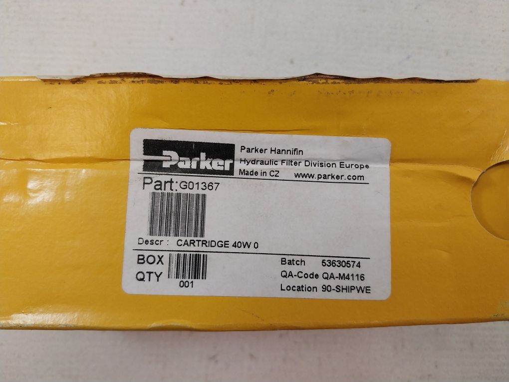 Parker Hannifin G01367 Hydraulic Filter Division - Aeliya Marine