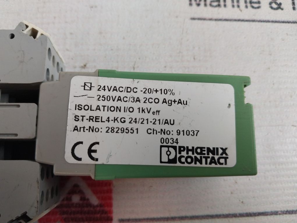 Phoenix Contact St-rel4-kg 24/21-21/au Relay Connector With D-udk-relg Socket - Image 10
