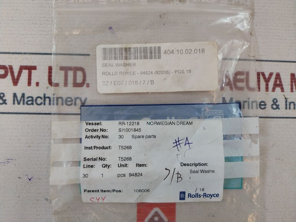 Rolls-royce 94824 Seal Washer - Image 6