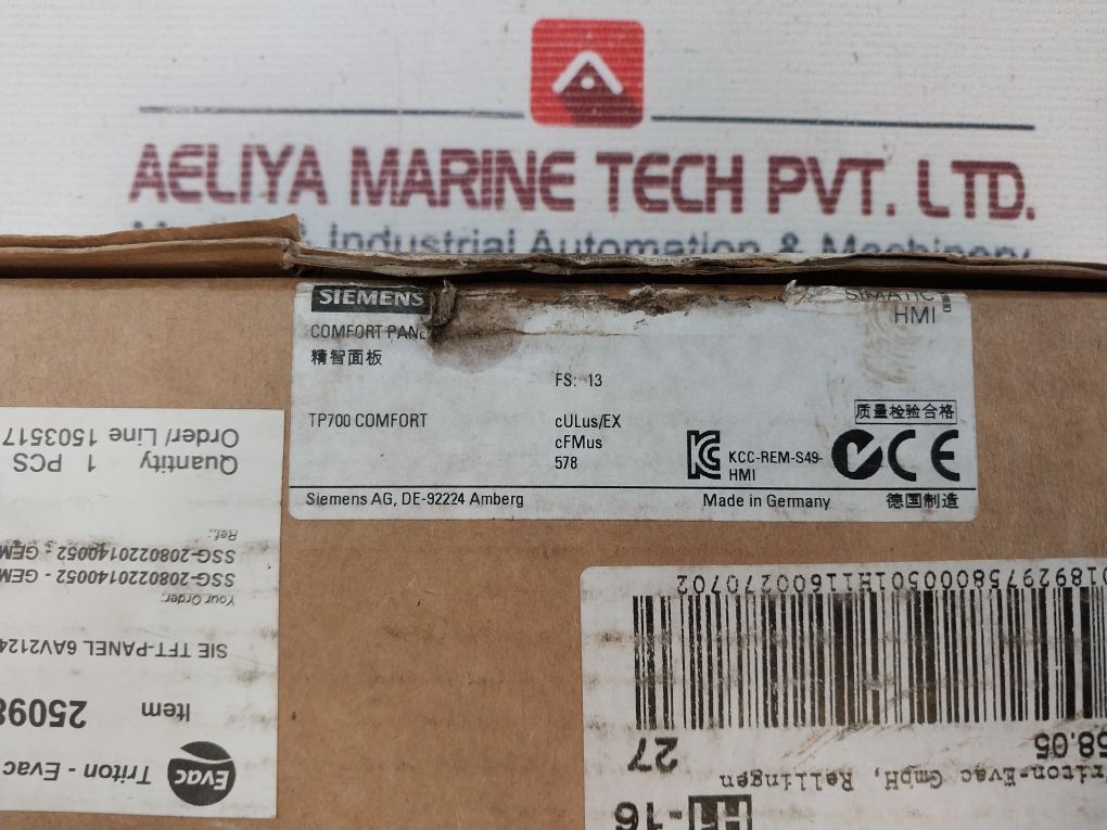 Siemens 1p 6av2 124-0gc01-0ax0 Simatic Hmi Comfort Panel - Image 16