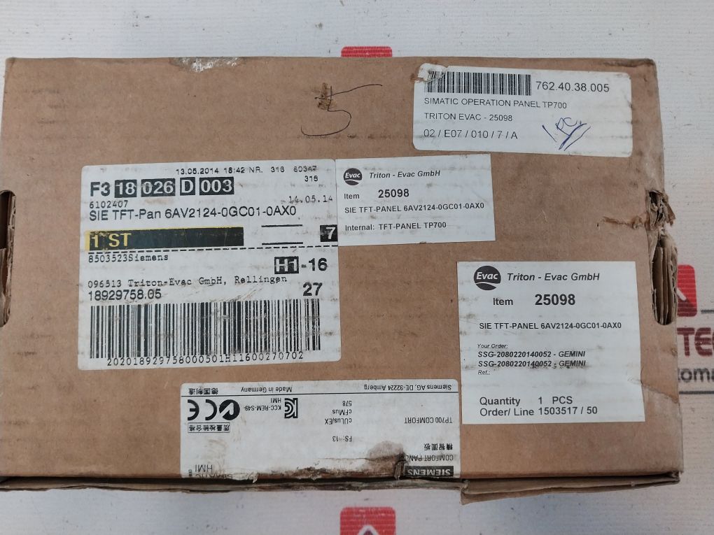 Siemens 1p 6av2 124-0gc01-0ax0 Simatic Hmi Comfort Panel - Image 17