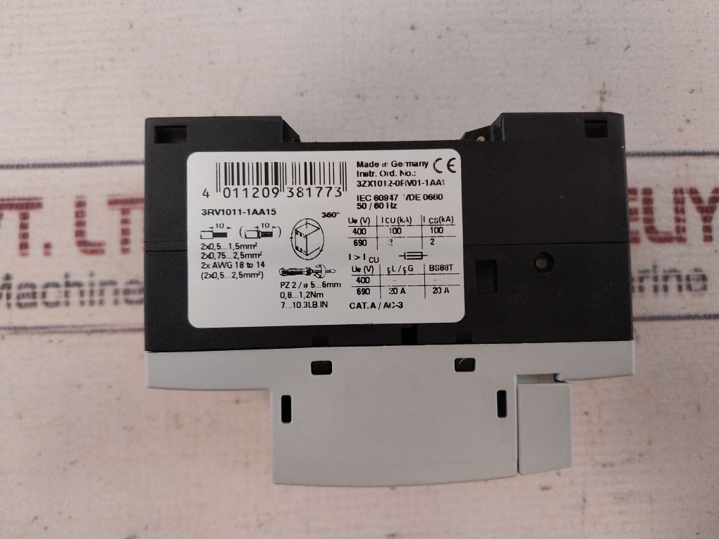 Siemens Sirius 3r 3rv1011-1aa15 Circuit Breaker - Image 10