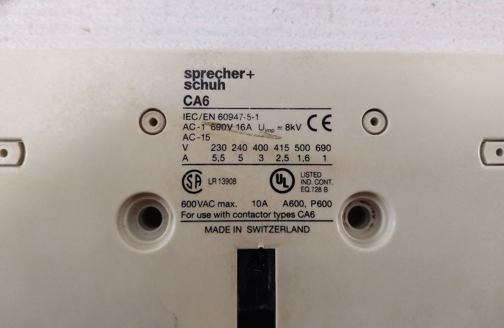 Sprecher+schuh Ca6 Contactor 10a - Image 9