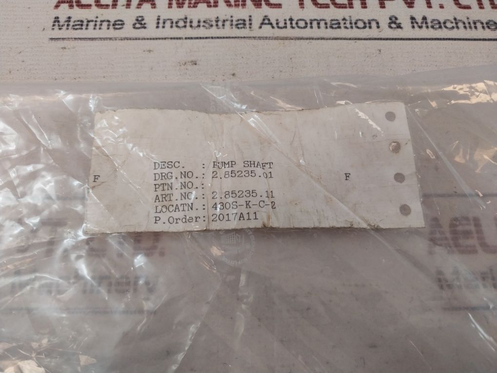 Stork 2.85235.11 Pump Shaft - Image 12