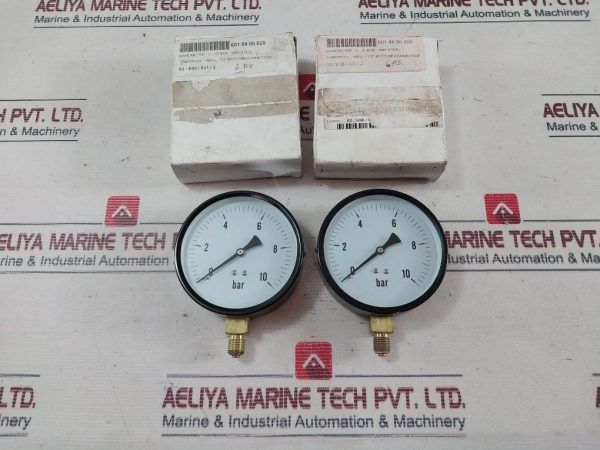 Tempress 0-10 Bar Pressure Gauge