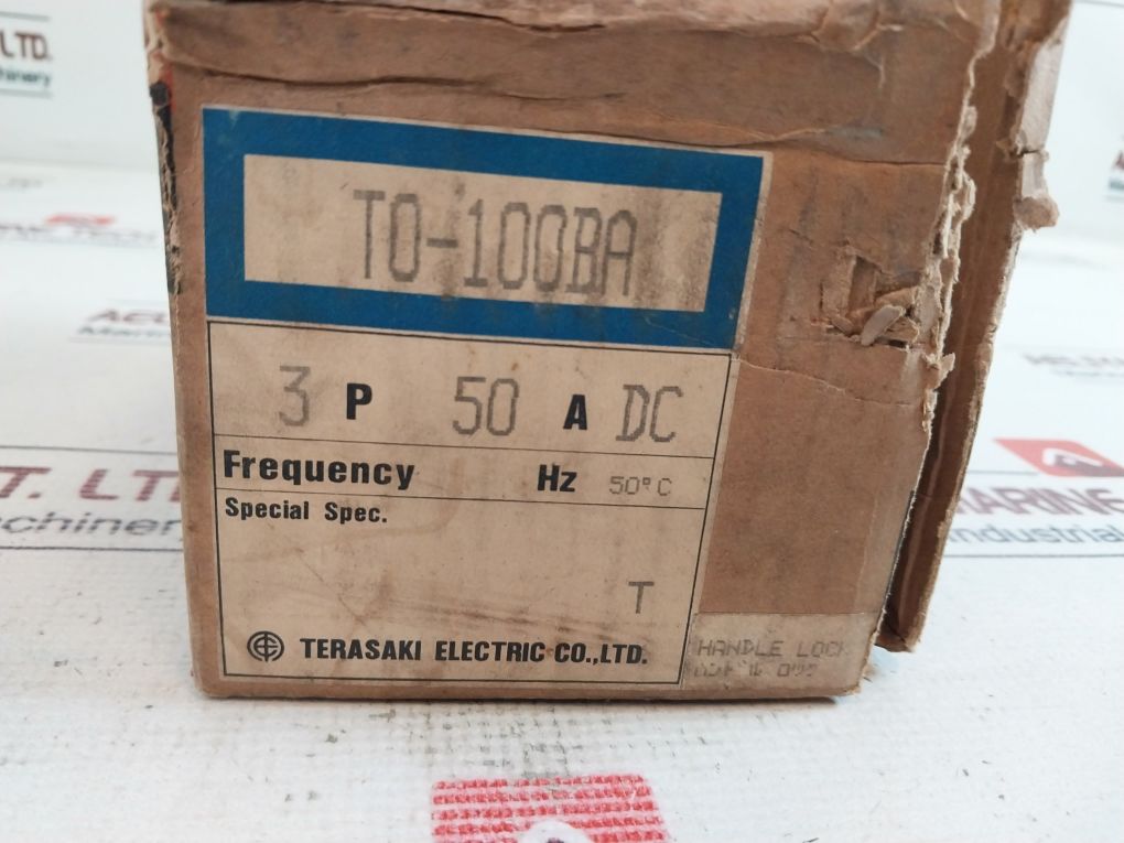 Terasaki T0-100ba 3 Pole No-fuse Circuit Breaker 50a - Image 10