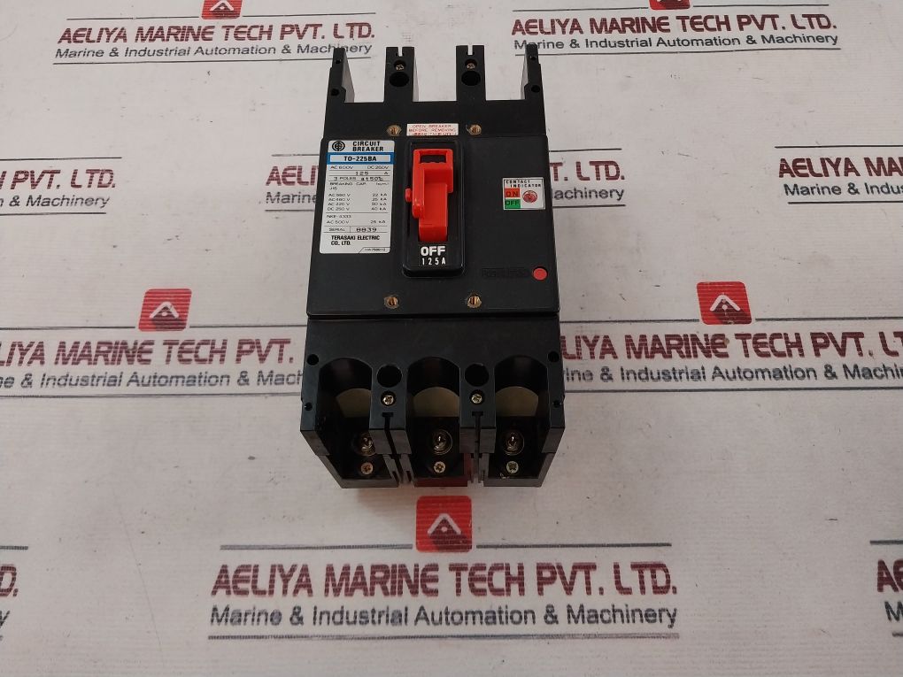 Terasaki T0-225ba 3 Pole No-fuse Circuit Breaker - Image 3