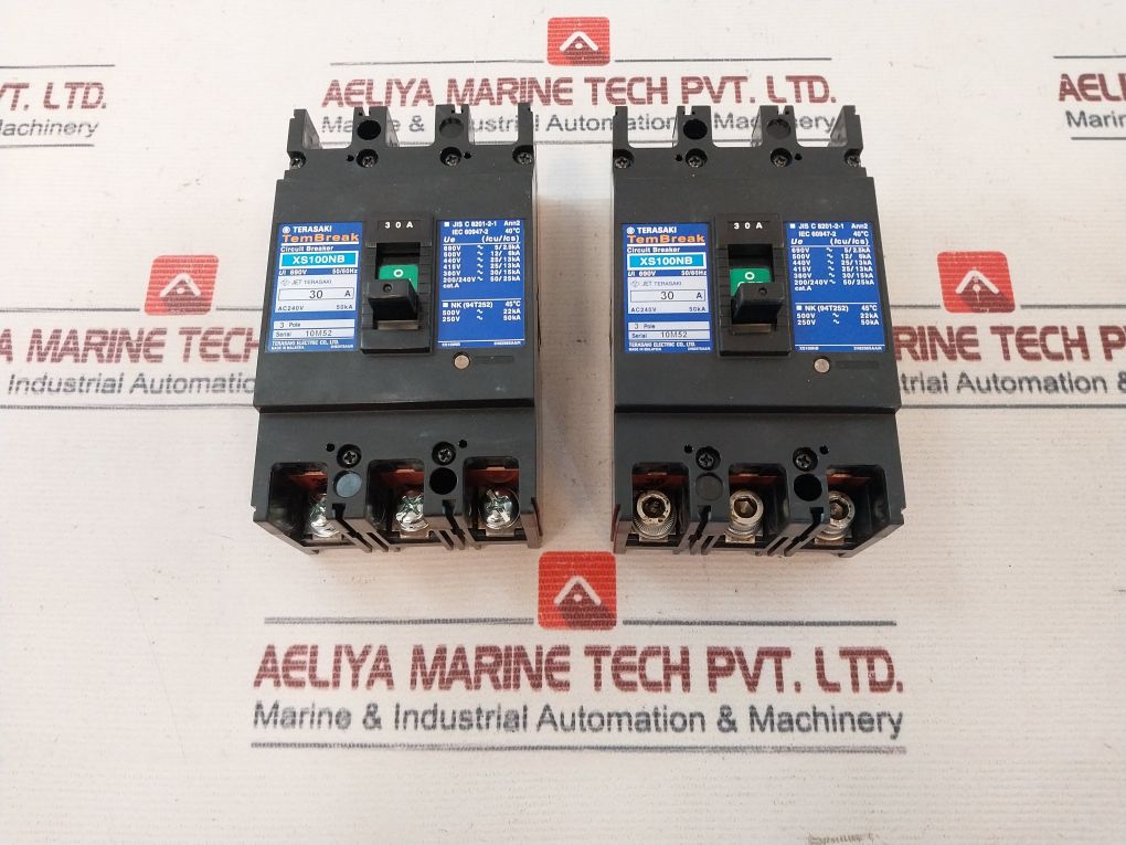 Terasaki Xs100nb 3 Pole Circuit Breaker 30a - Image 16