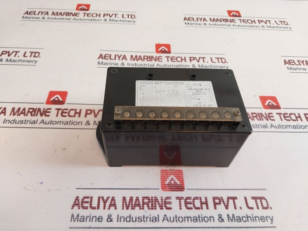 Toyo Keiki Erm-3 3 Phase Watt Converter 380v