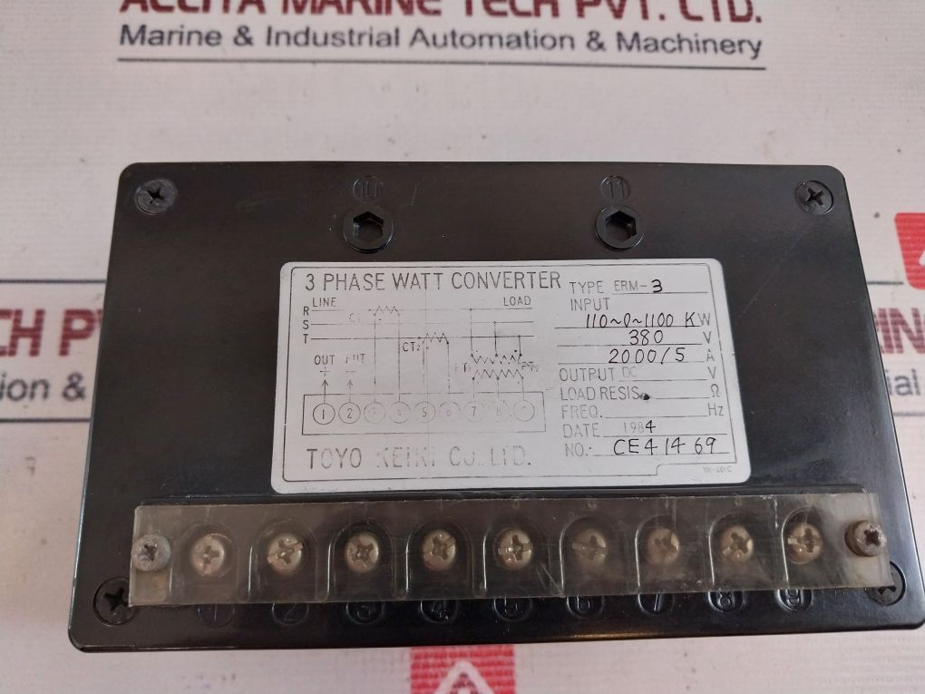 Toyo Keiki Erm-3 3 Phase Watt Converter 380v - Image 6