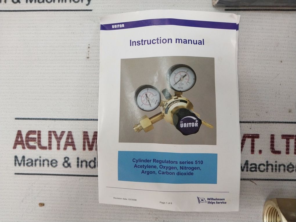 Unitor Reg.510 Ar/Co2 Argon Regulator Flow 0-35l/Min (Incomplete Product) - Image 10