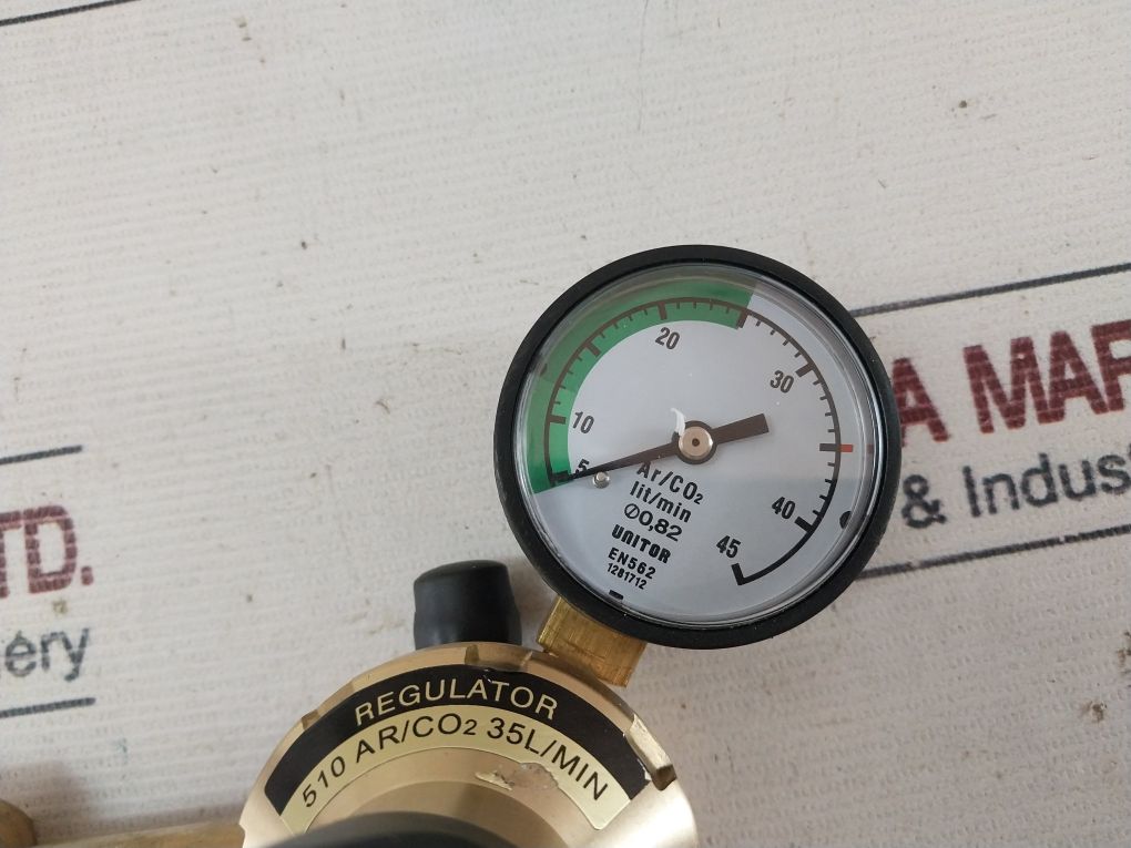 Unitor Reg.510 Ar/Co2 Argon Regulator Flow 0-35l/Min (Incomplete Product) - Image 8