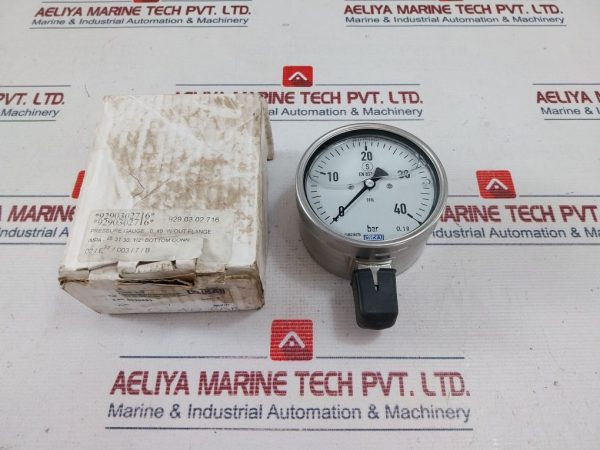 Wika 0-40 Bar Pressure Gauge