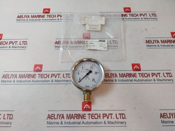 Wika En 837-1 Pressure Gauge 0-25 Bar