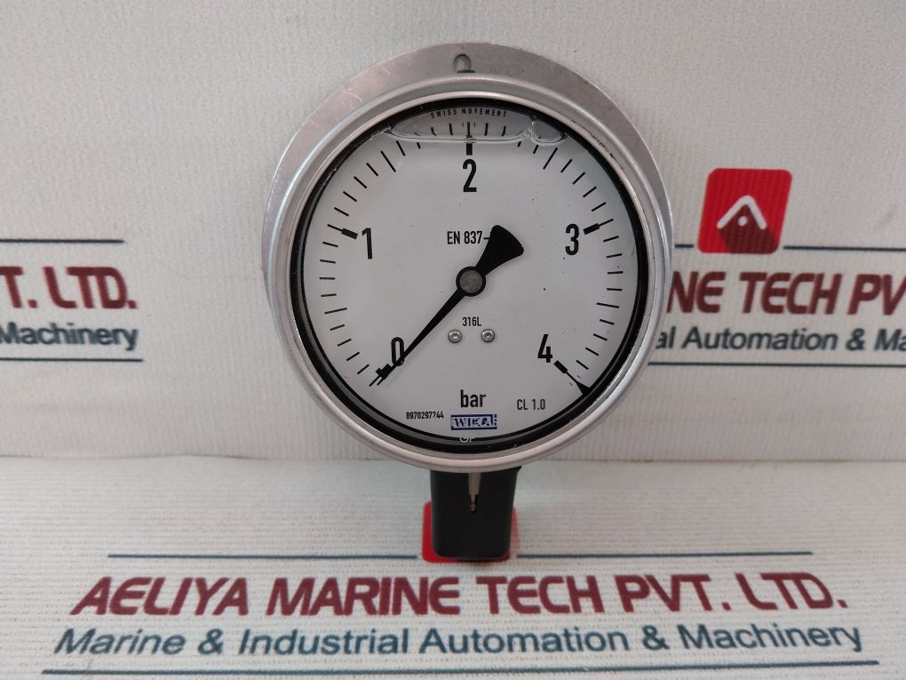 Wika En 837-1 Pressure Gauge 0-4 Bar - Image 4