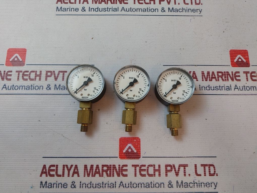 Wika En 837-1x Pressure Gauge 0-16 Bar - Image 8