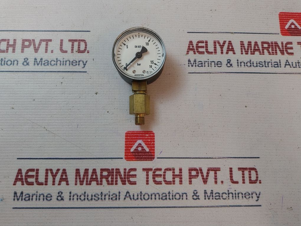 Wika En 837-1x Pressure Gauge 0-16 Bar