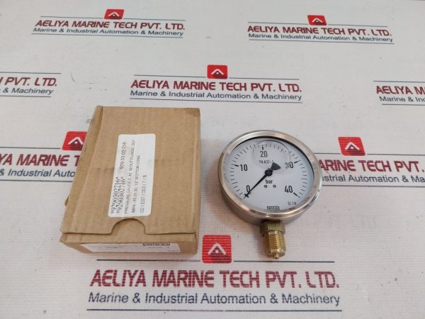 Wika En837-1 Pressure Gauge 0-40 Bar