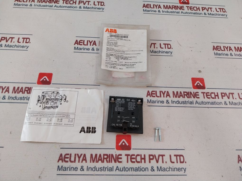 Abb Cal 16-11b Auxiliary Contact Block 10a