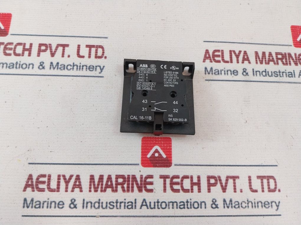 Abb Cal 16-11b Auxiliary Contact Block 10a - Image 4