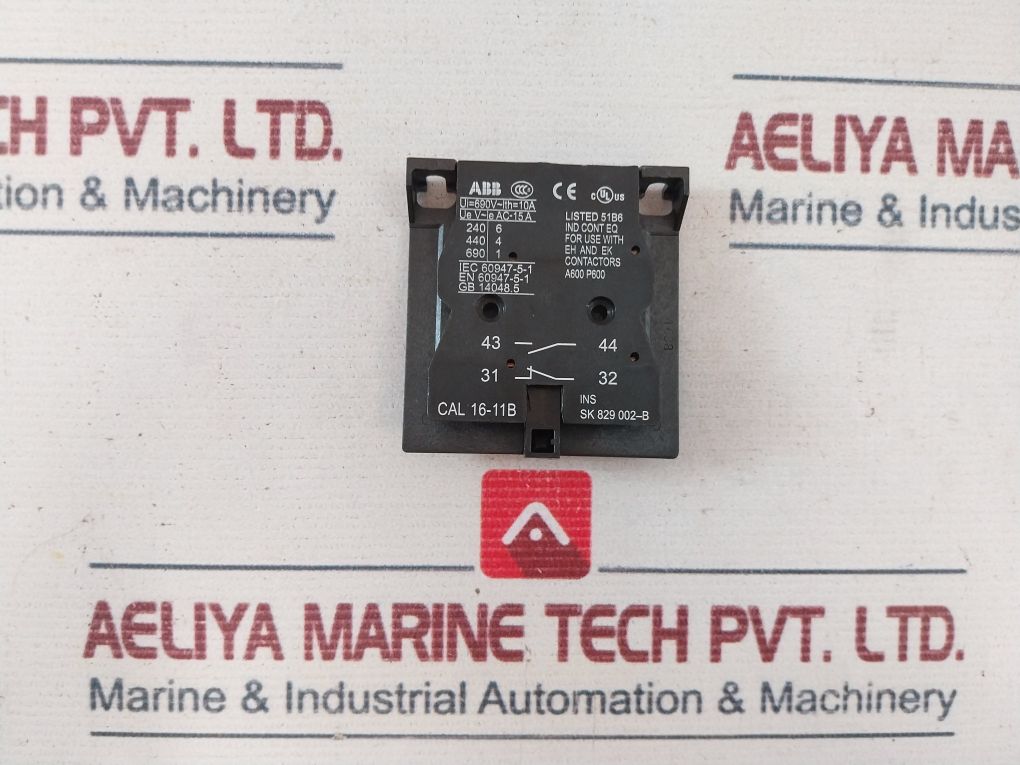 Abb Cal 16-11b Auxiliary Contact Block 10a - Image 8
