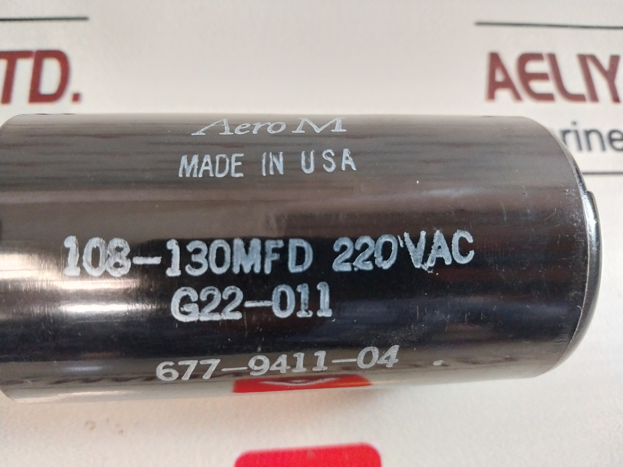 Aero M 108-130mfd Capacitor 220vac - Aeliya Marine