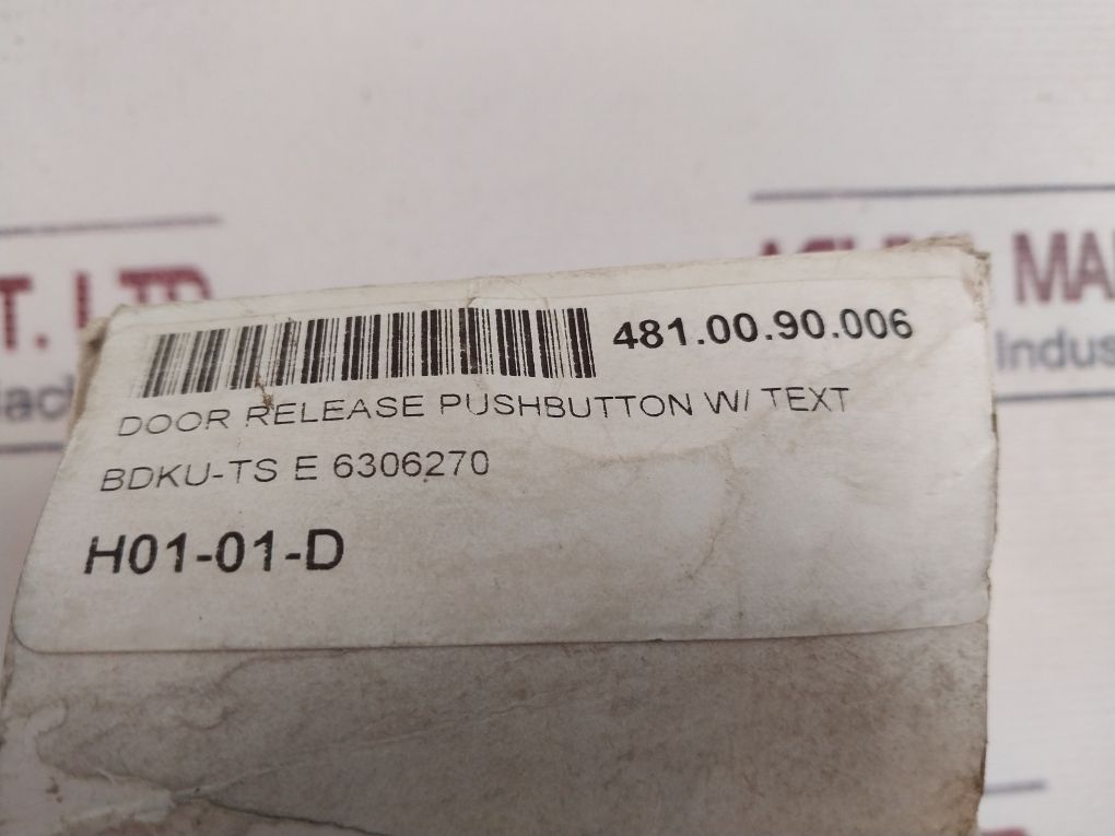 Asea Skandia E 63 062 70 Door Release Pushbutton W/text - Image 10
