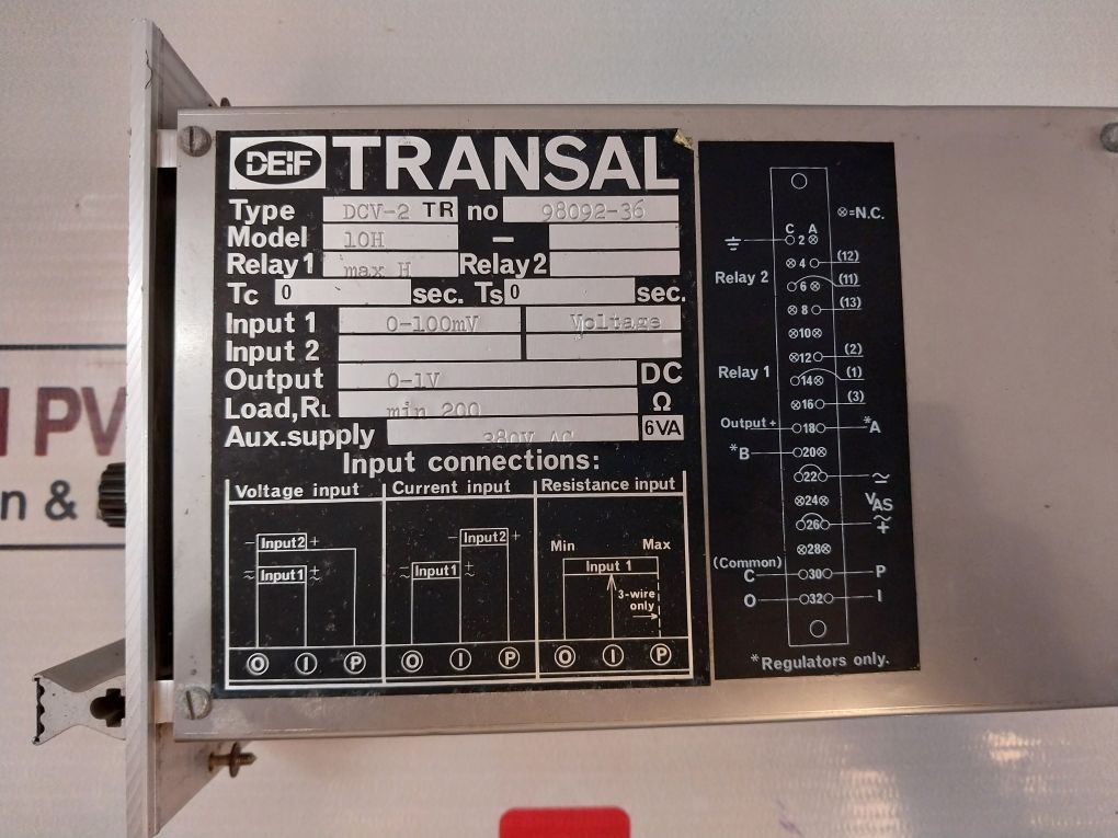 Deif Dcv-2 Tr Transal Relay 0-1v Dc - Image 8