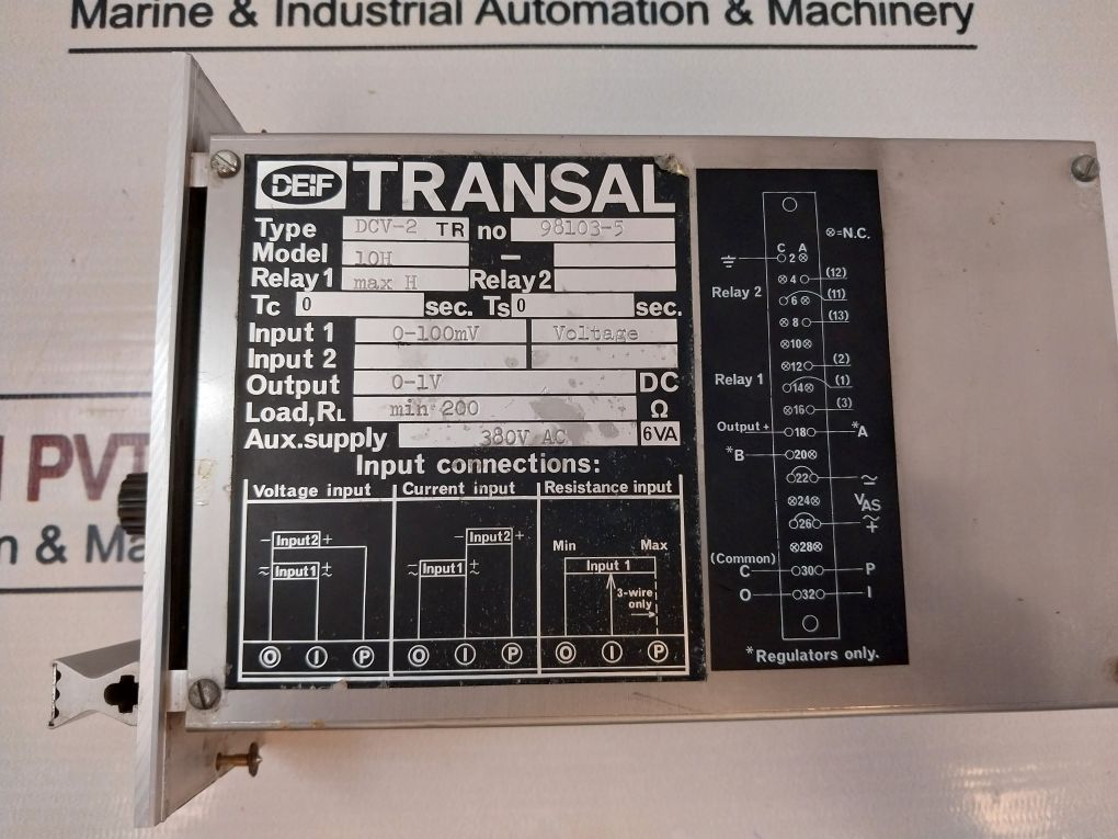 Deif Dcv-2 Tr Transal Relay 0-1v Dc - Image 10