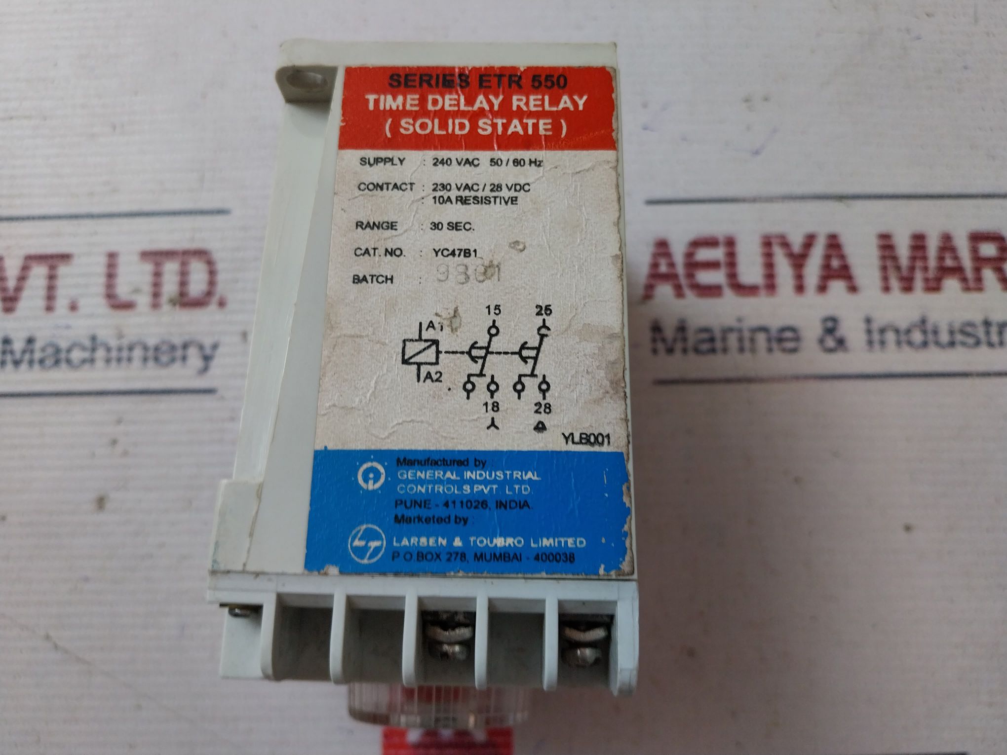 Gic Etr 550 Time Delay Relay 240 Vac 50/60hz - Image 7