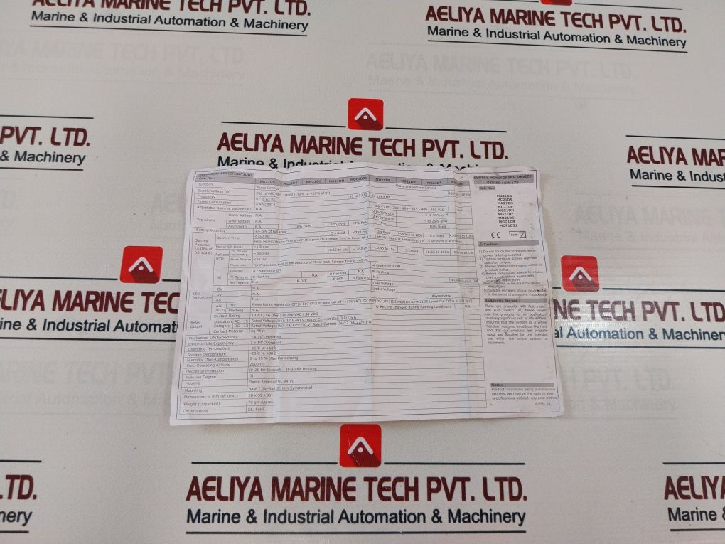 Gic Sm175 Voltage Monitoring Relay Aeliya Marine