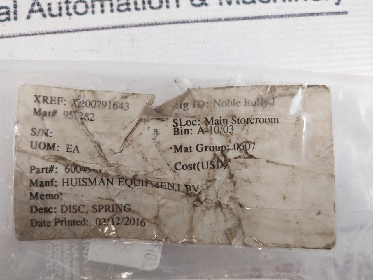 Huisman 2026263 Disc Spring - Image 6