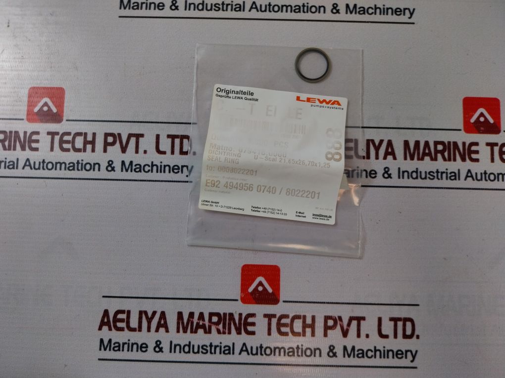 Lewa 114282.1002 Pump Elem Gaskets Radial Seal Ring Kit - Image 6