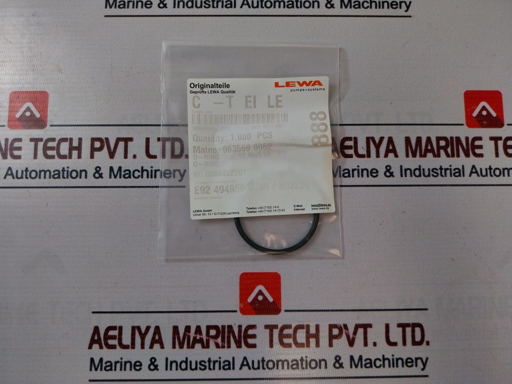 Lewa 114282.1002 Pump Elem Gaskets Radial Seal Ring Kit - Image 5