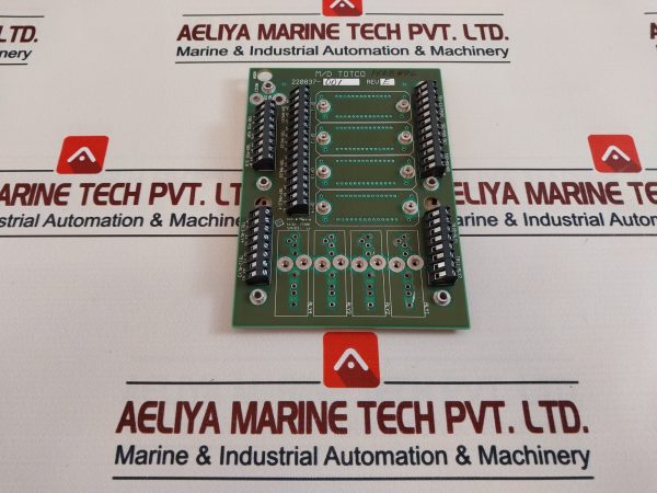 Md Totco 220837-001 Pcb Card Rev E