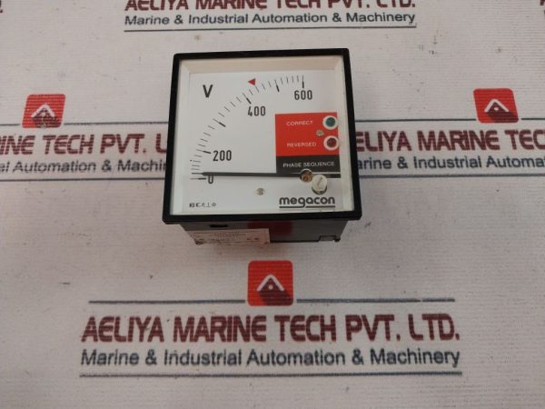 Megacon Ksp34 Phase Monitoring Voltmeter 0-600v