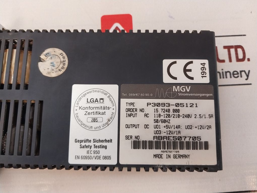 Mgv P3093-05121 Power Supply - Image 9