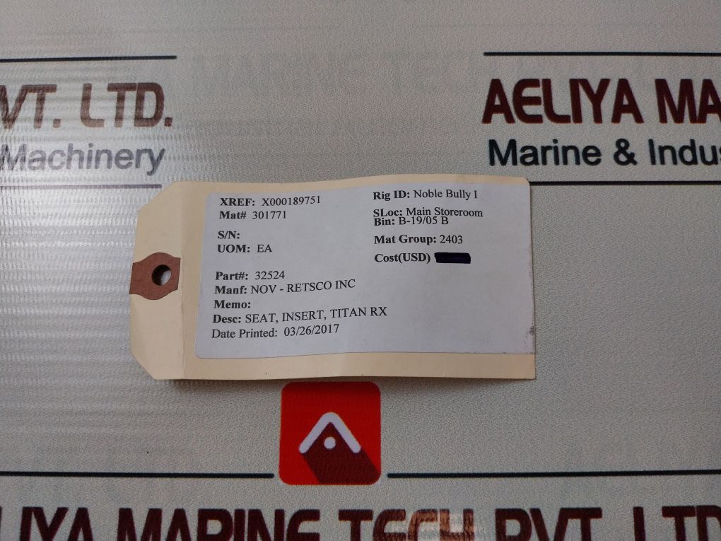 Nov 32524 Valve Seat Insert Aeliya Marine