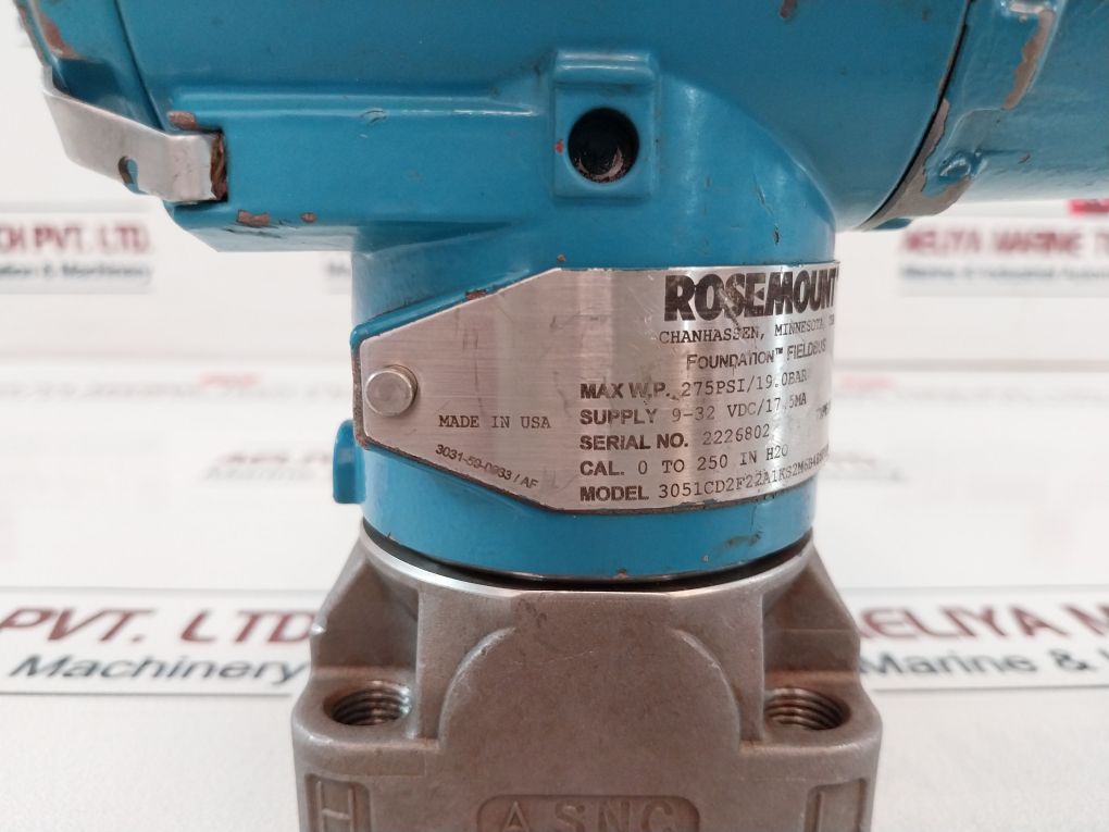 Rosemount 3051cd2f22a1ks2m6b4e8p1q4q8a01 Pressure Transmitter 03031-0193-0103 - Image 17