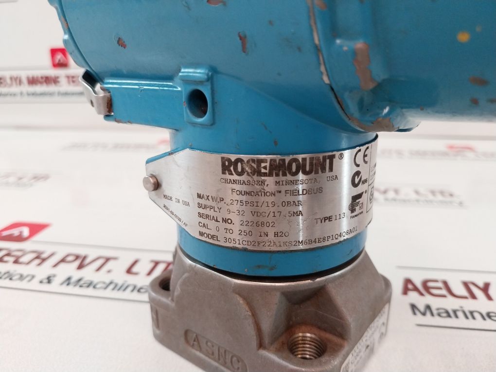 Rosemount 3051cd2f22a1ks2m6b4e8p1q4q8a01 Pressure Transmitter 03031-0193-0103 - Image 18