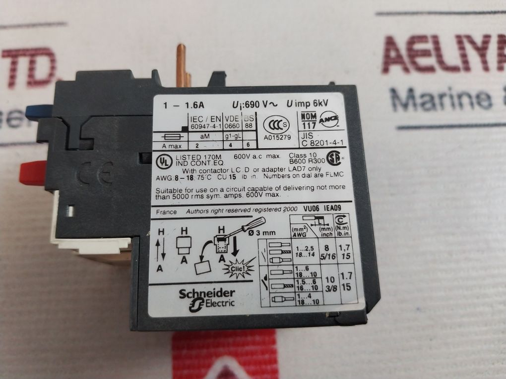Schneider Electric Telemecanique Lrd 06 Thermal Overload Relay 1-1.6 A - Image 9
