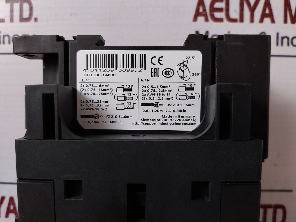 Siemens Sirius 3rt1336-1ap00 Contactor - Image 9