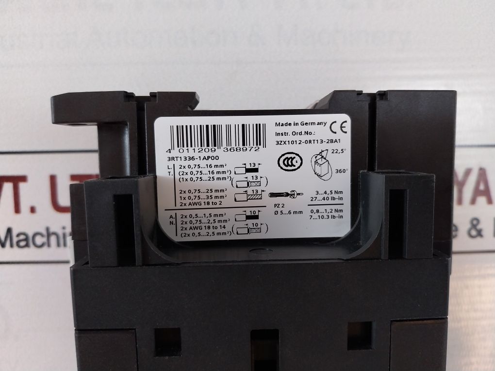 Siemens Sirius 3rt1336-1ap00 Contactor Ip20 - Image 13