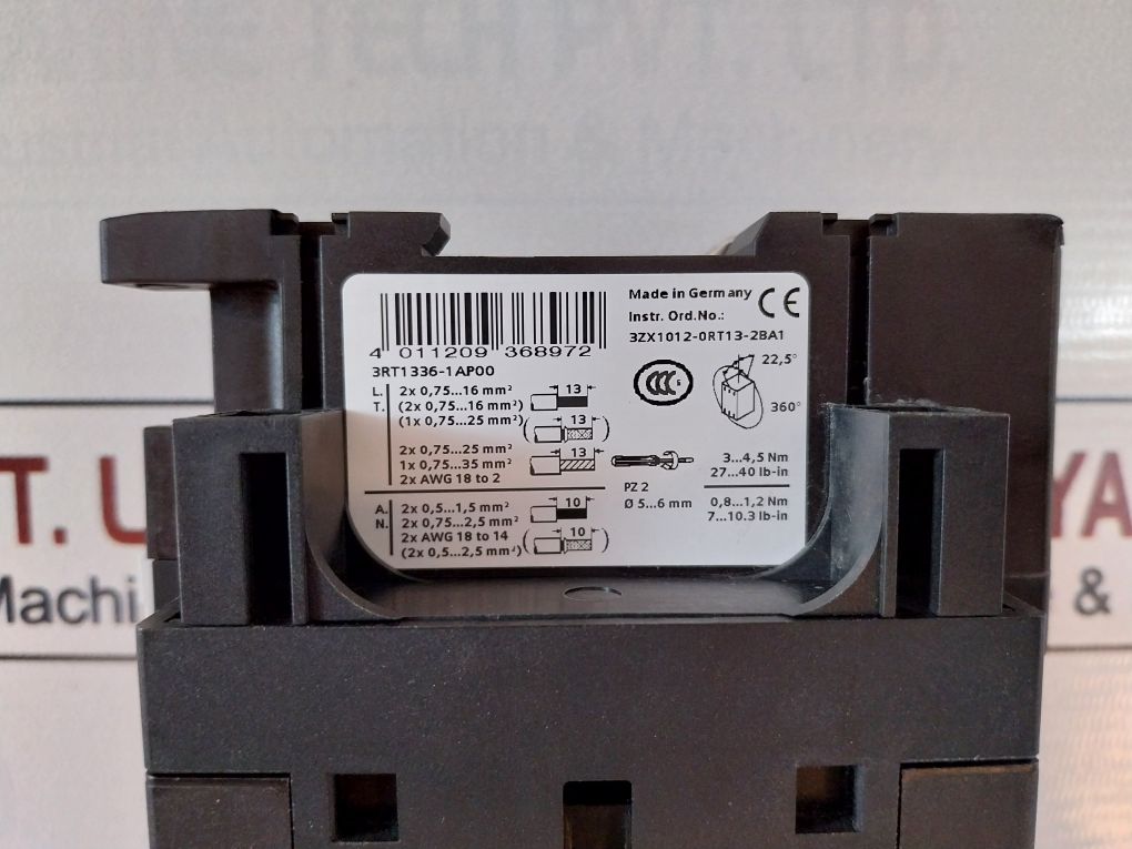Siemens Sirius 3rt1336-1ap00 Contactor Ip20 - Image 10