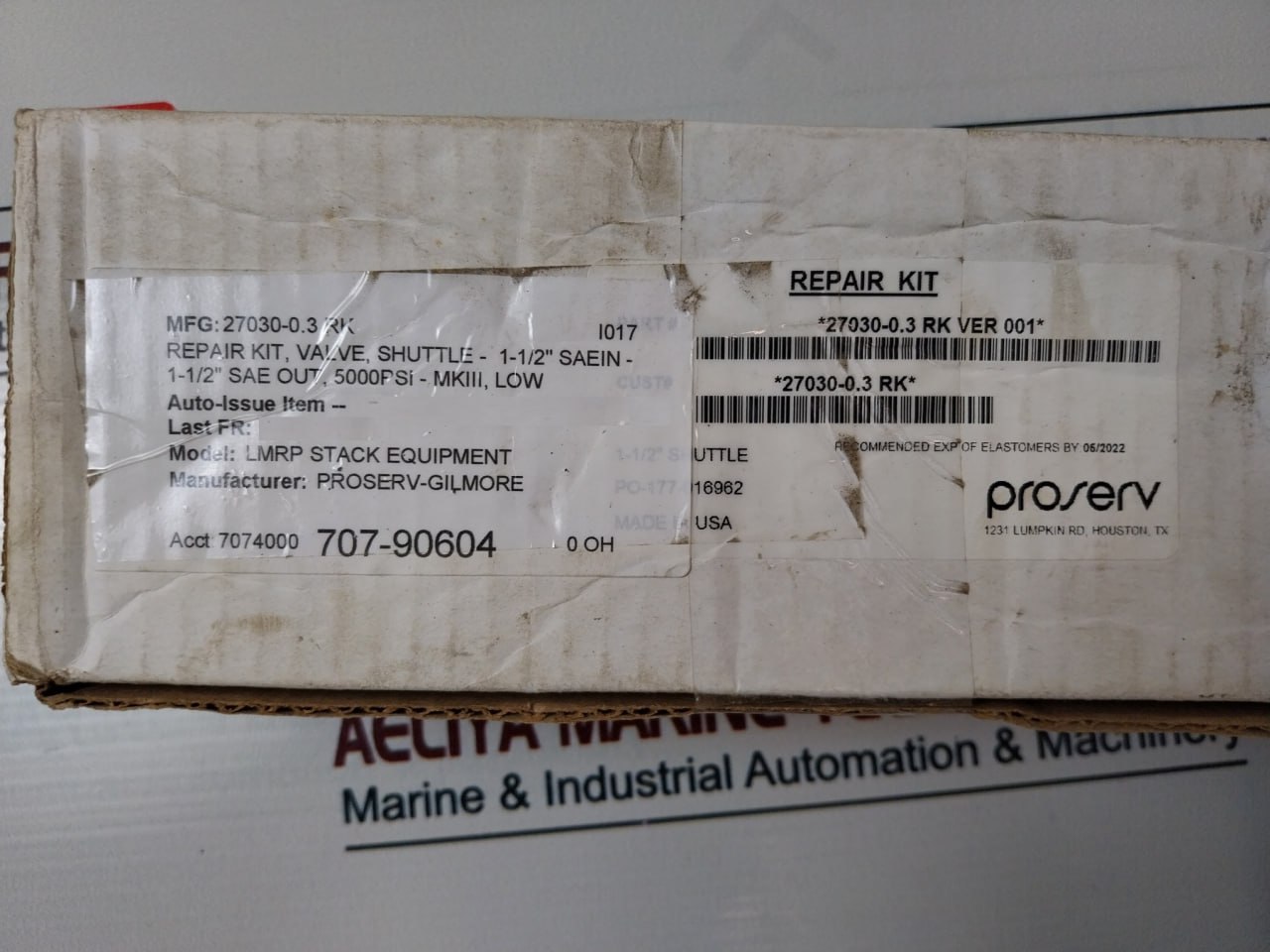 Gilmore 27030-0.3 Rk Shuttle Valve Repair Kit - Image 13