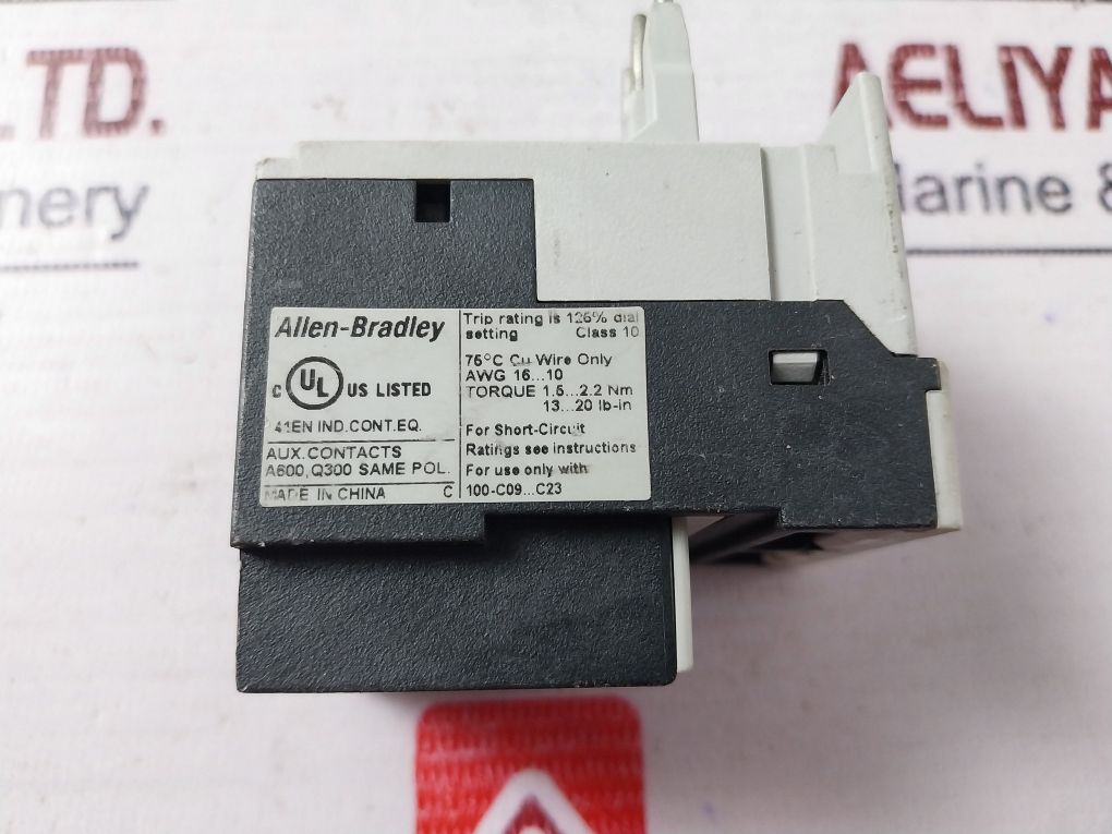 Allen-bradley 193-t1ac16 Thermal Overload Relay 5a - Image 7