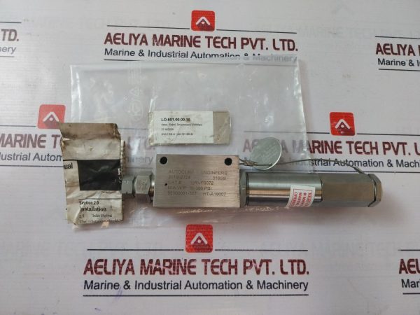 Autoclave Engineers 30rvp6072 Relief Valve