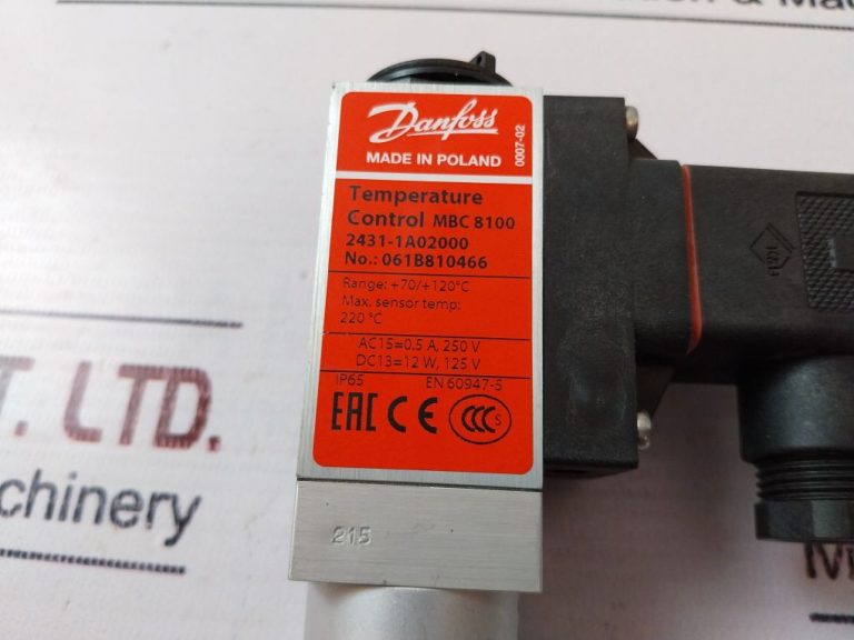 Danfoss Mbc 8100 Temperature Switch Aeliya Marine