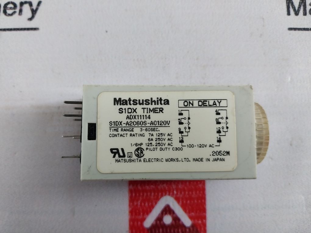 Matsushita Electric S1dx-a2c60s-ac120v Timer Relay - Image 6