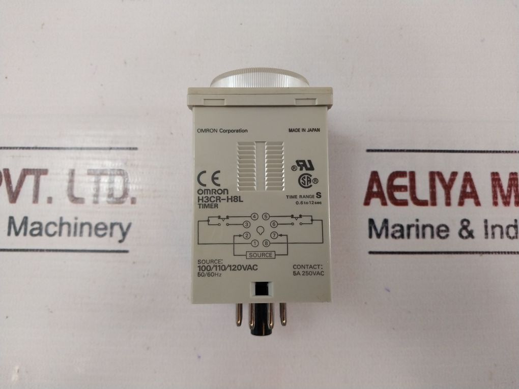 Omron H3cr-h8l Power Off Delay Timer 0-12 Sec - Image 8